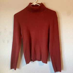 vintage red northern reflections turtleneck sweater